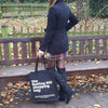 Black Jute Bag / Notting Hill Shopping Bag - Notting Hill Shopping Bag