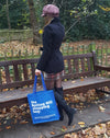 Blue Jute Bag / Notting Hill Shopping Bag - Notting Hill Shopping Bag