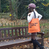 Orange Jute Bag / Notting Hill Shopping Bag - Notting Hill Shopping Bag