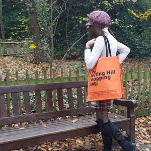 Orange Jute Bag / Notting Hill Shopping Bag - Notting Hill Shopping Bag