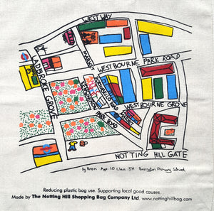 Notting Hill Map | Notting Hill Shopping Bag - Notting Hill Shopping Bag