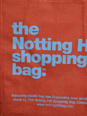 Red Jute Bag | Notting Hill Shopping Bag - Notting Hill Shopping Bag