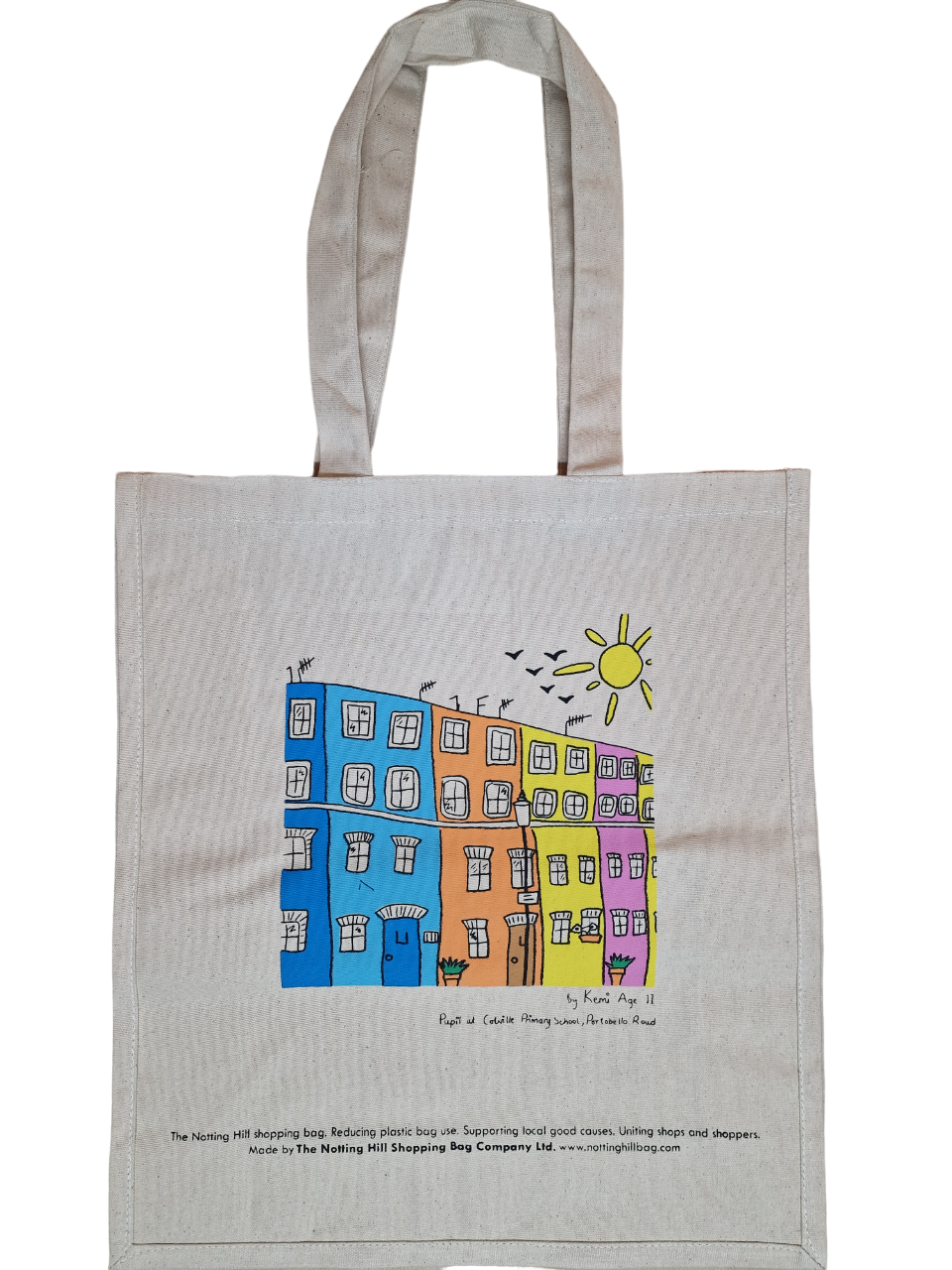 Houses Tote Bag | Notting Hill Shopping Bag - Notting Hill Shopping Bag