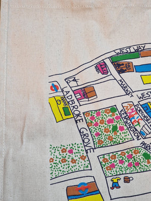 Notting Hill Map | Notting Hill Shopping Bag - Notting Hill Shopping Bag